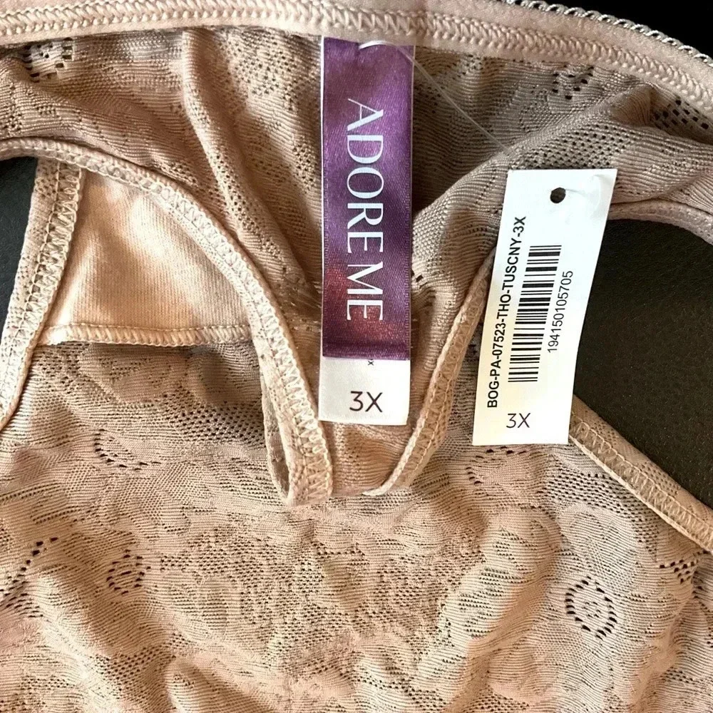 Adore Me Celestine Thong Panty, Size 3X, NWT